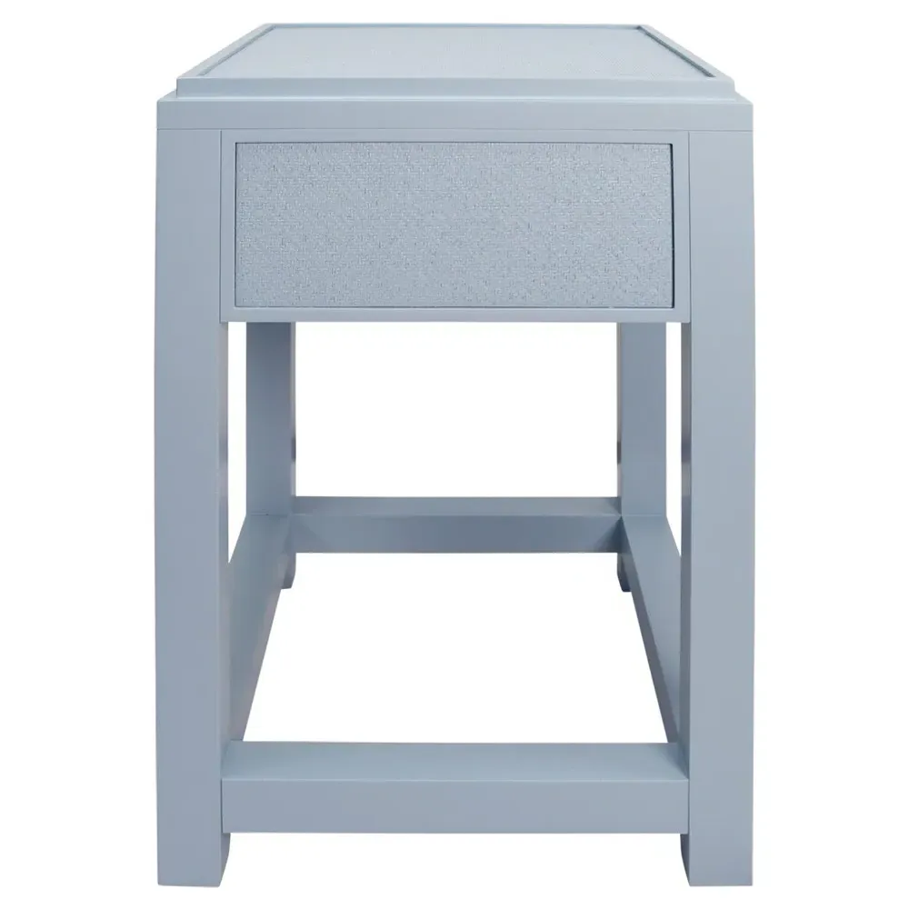 Jean Nightstand - Light Blue, Grasscloth