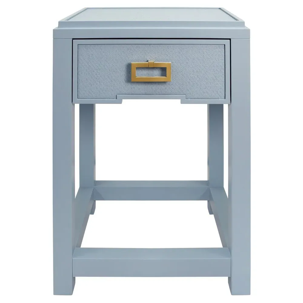 Jean Nightstand - Light Blue, Grasscloth image
