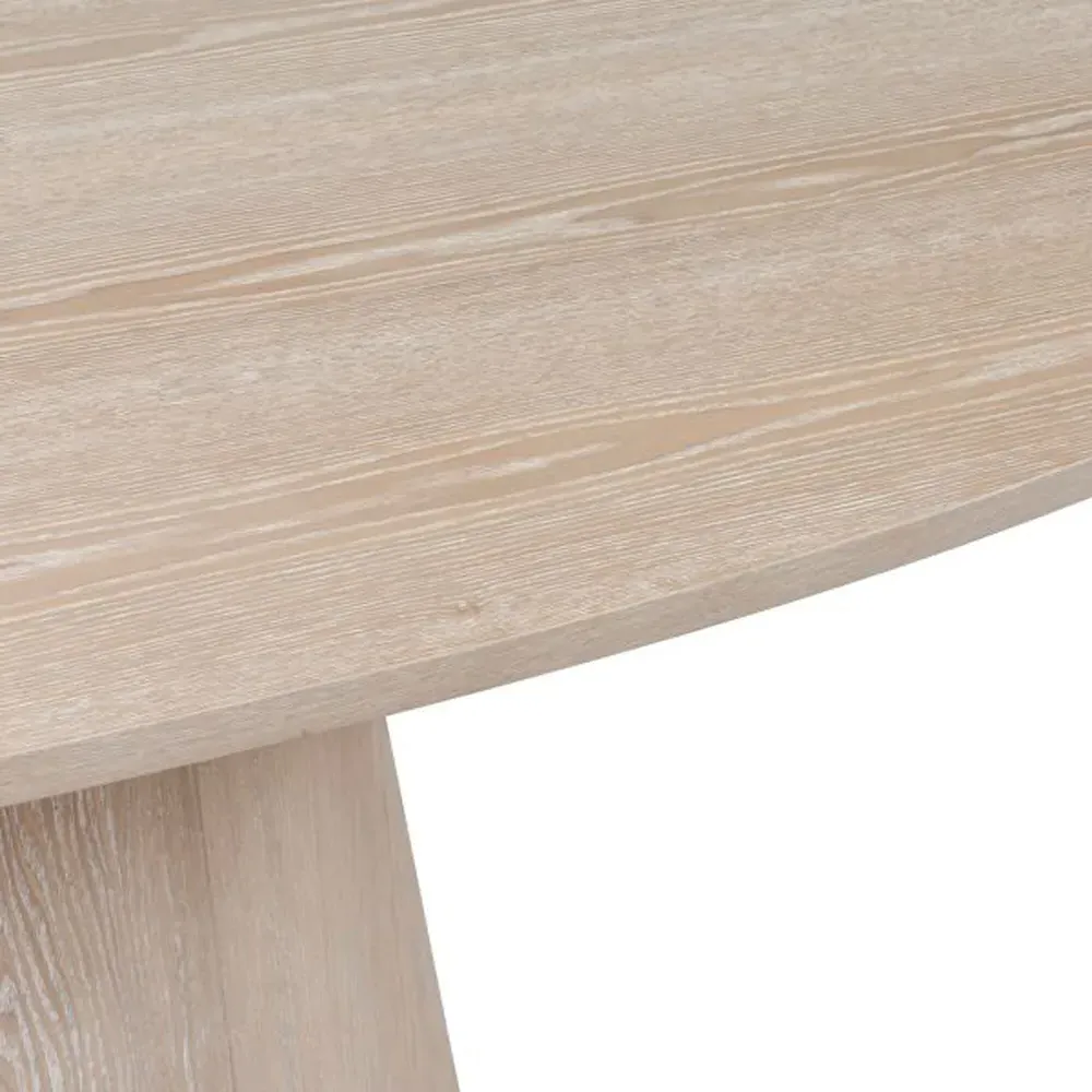 Jefferson Oval Dining Table - Beige, Wood