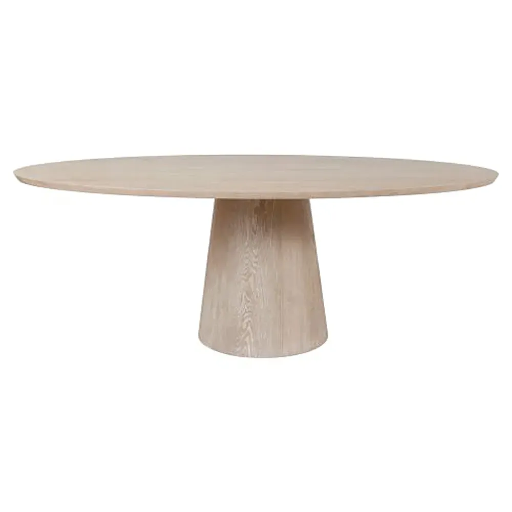 Jefferson Oval Dining Table - Beige, Wood image