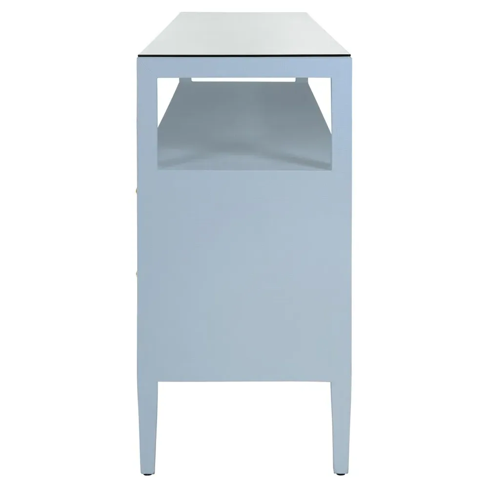 Jordan Console Table - Light Blue, Linen