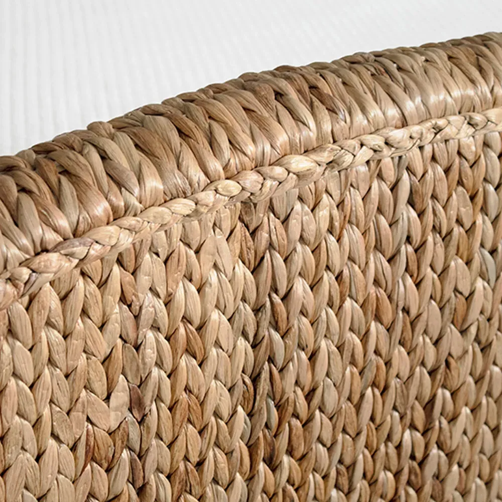 Jovi King Size Wingback Bed - Brown, Water Hyacinth