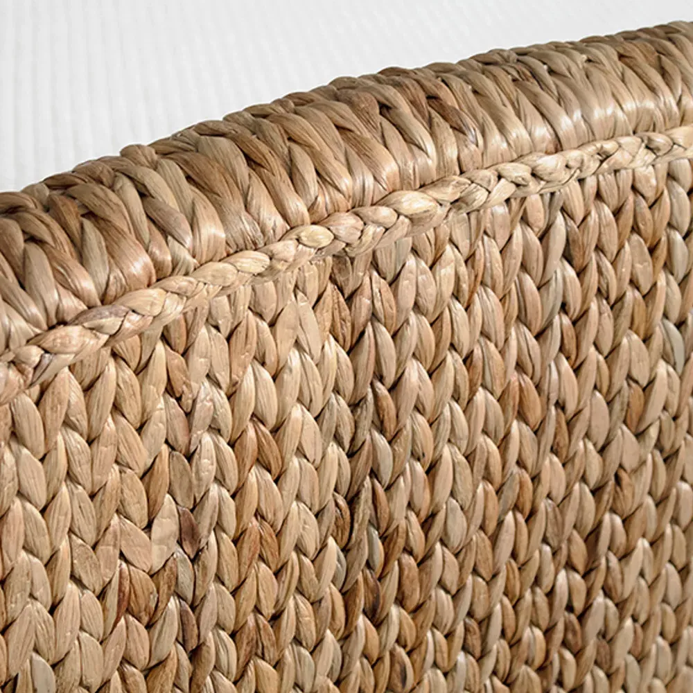 Jovi Twin Size Wingback Bed - Brown, Water Hyacinth