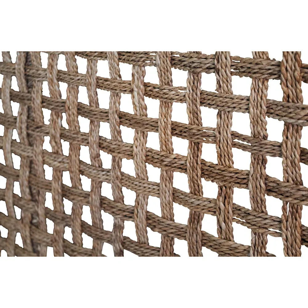 Karina King Size Bed Frame - Brown, Seagrass