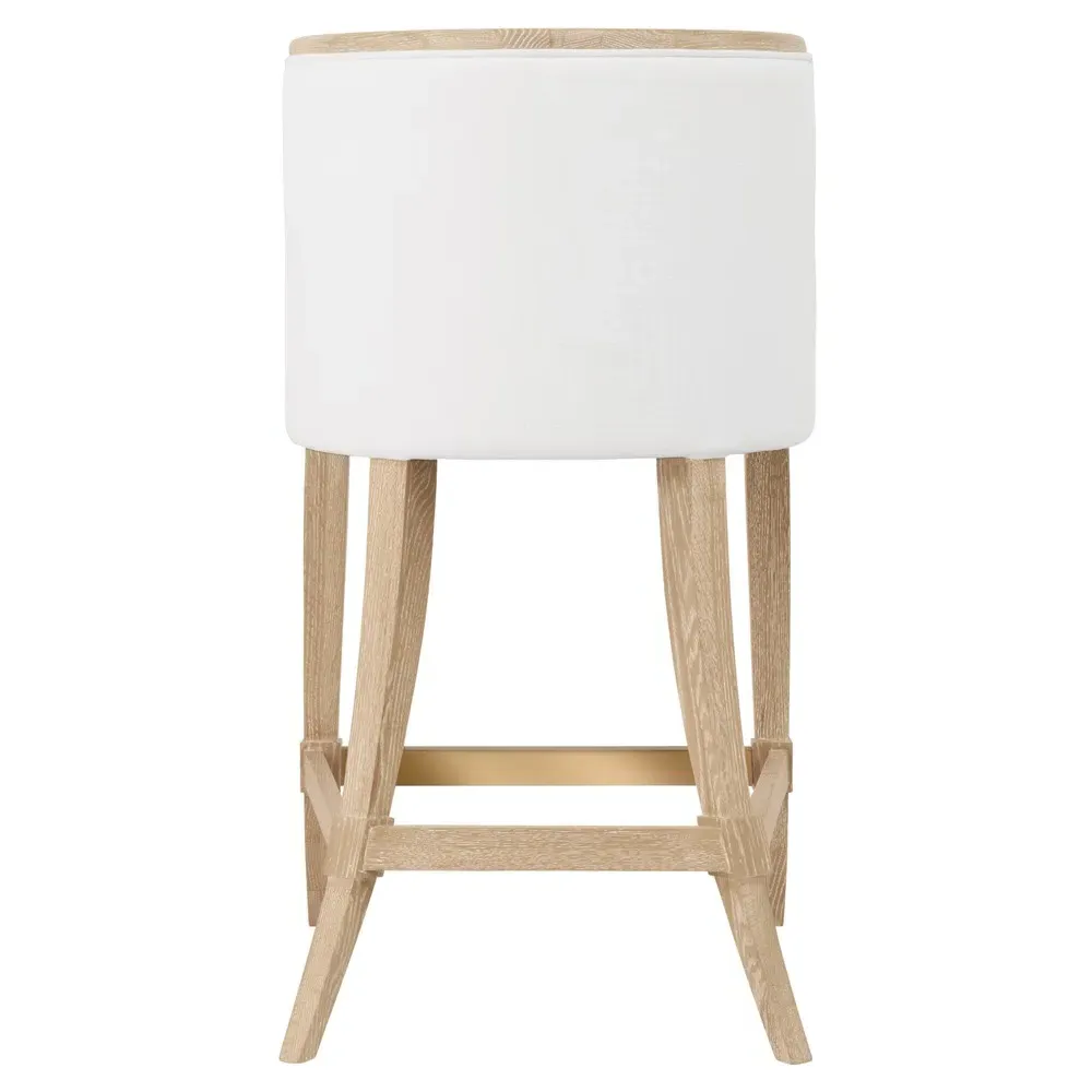 Keaton Counter Stool - White, Oak