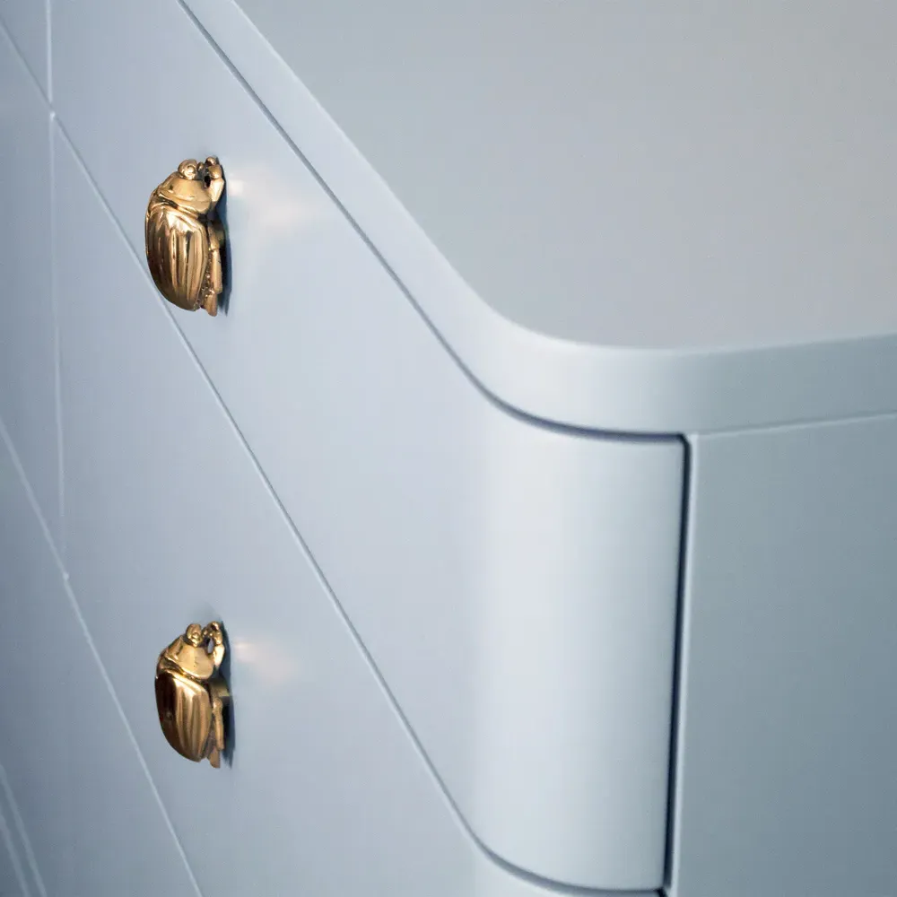 Kilmer Double Dresser - Light Blue, Lacquered Wood