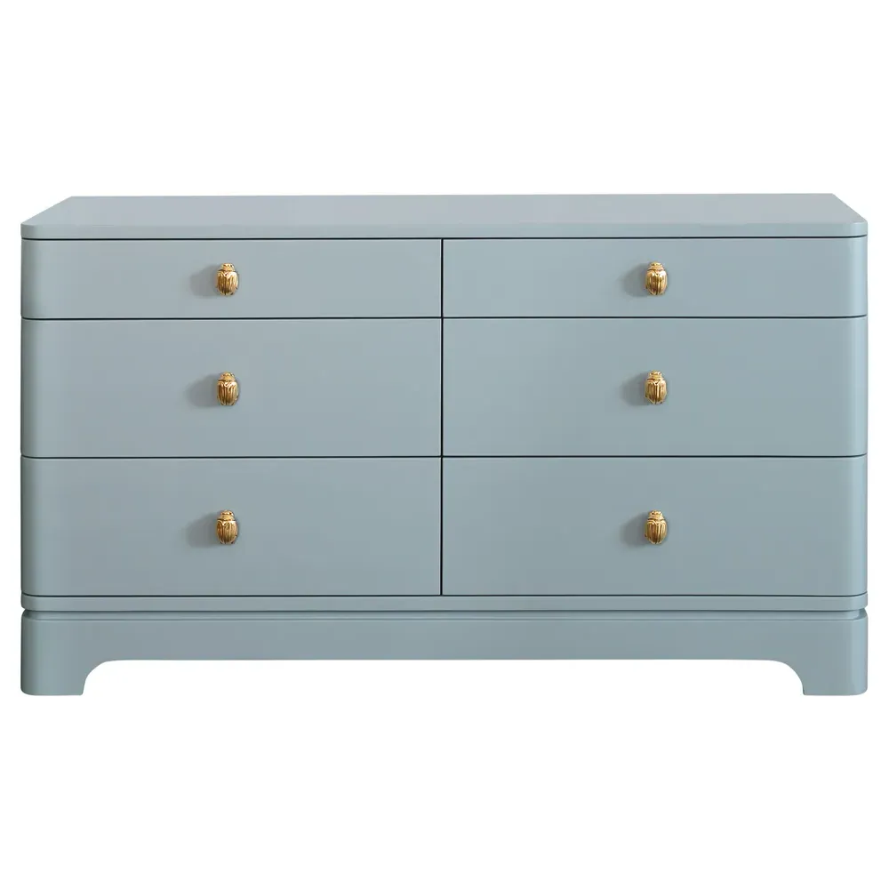 Kilmer Double Dresser - Light Blue, Lacquered Wood image