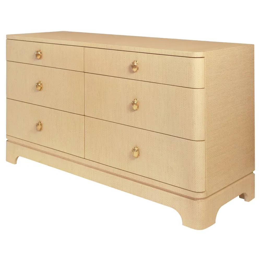 Kilmer Double Dresser - Natural, Grasscloth
