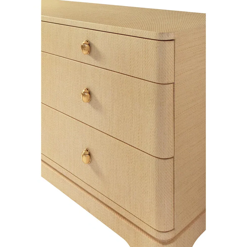 Kilmer Double Dresser - Natural, Grasscloth