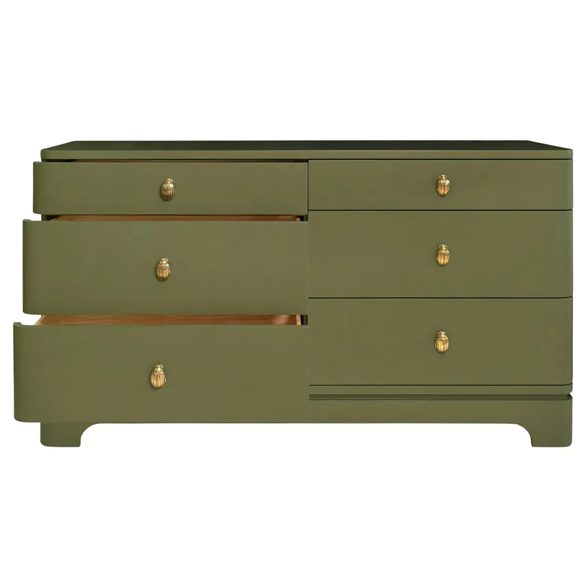 Kilmer Double Dresser - Olive Green, Wood