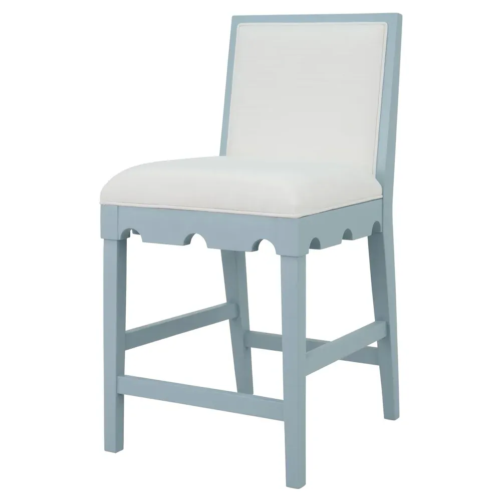 Lanister Counter Stool - Light Blue, Wood