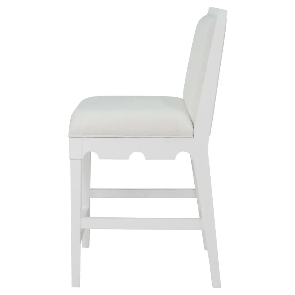 Lanister Counter Stool - Matte White, Wood