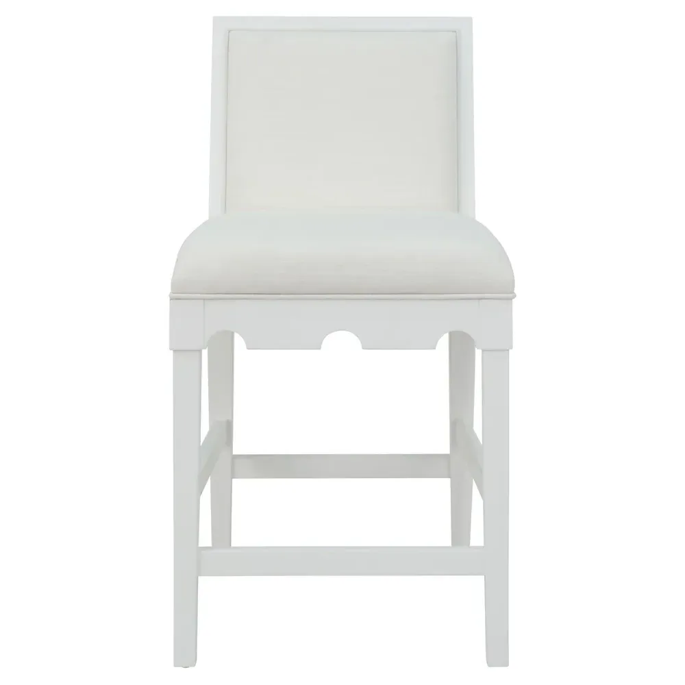 Lanister Counter Stool - Matte White, Wood