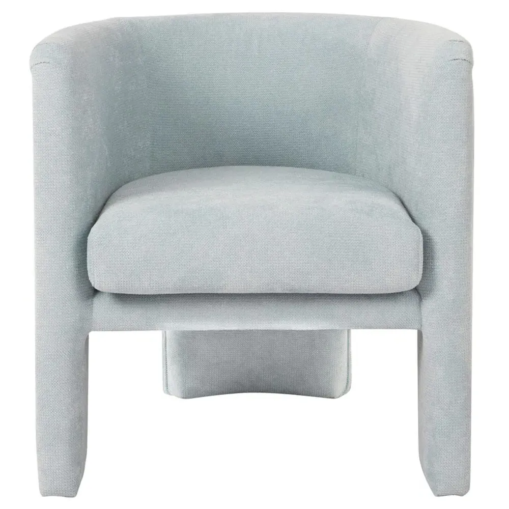 Lansky Barrel Arm Chair - Light Blue, Performance Fabric image