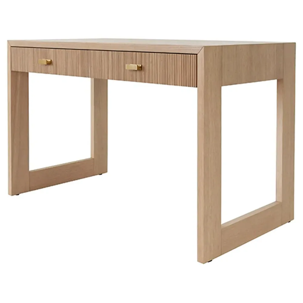 Larkin Rectangular Desk - Natural, Wood
