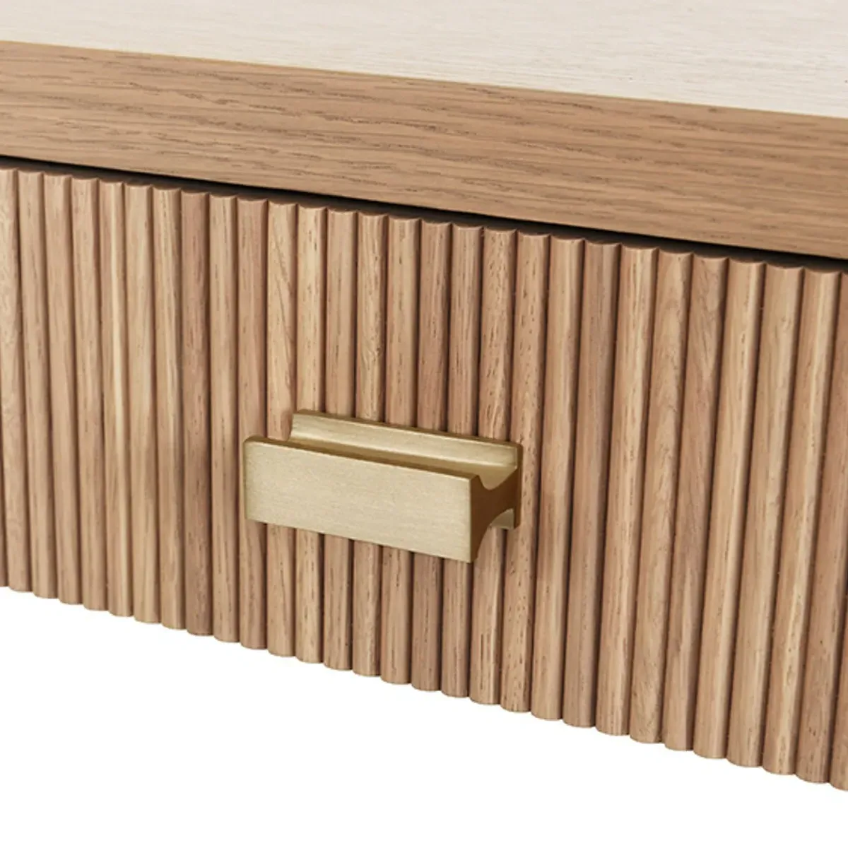 Larkin Rectangular Desk - Natural, Wood