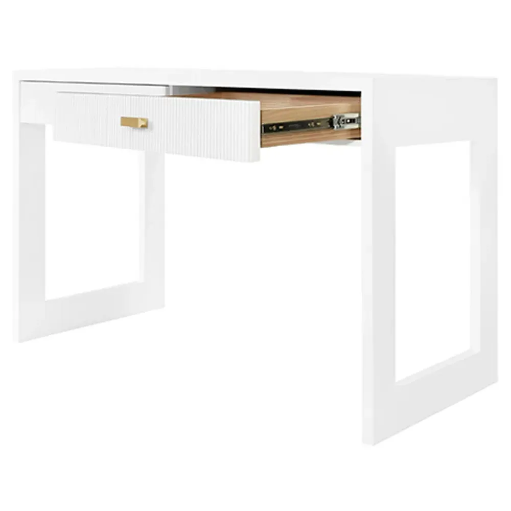 Larkin Rectangular Desk - White, Wood