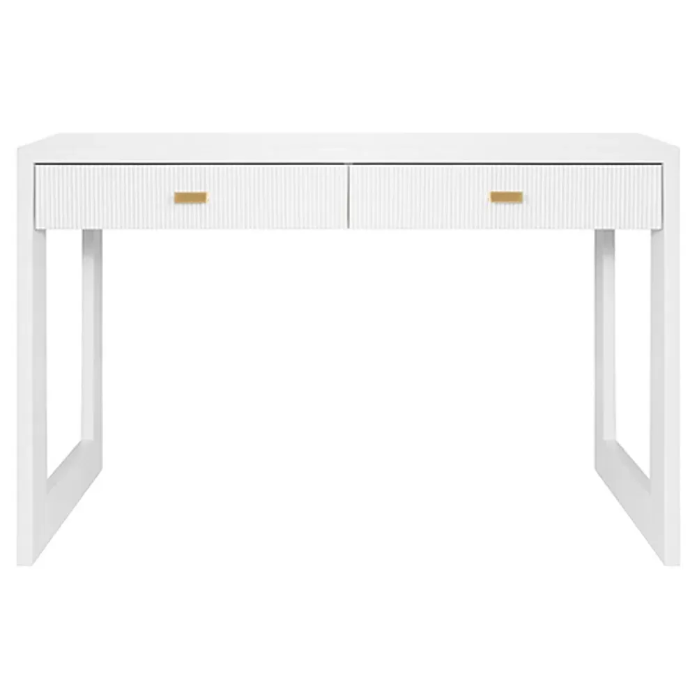 Larkin Rectangular Desk - White, Wood