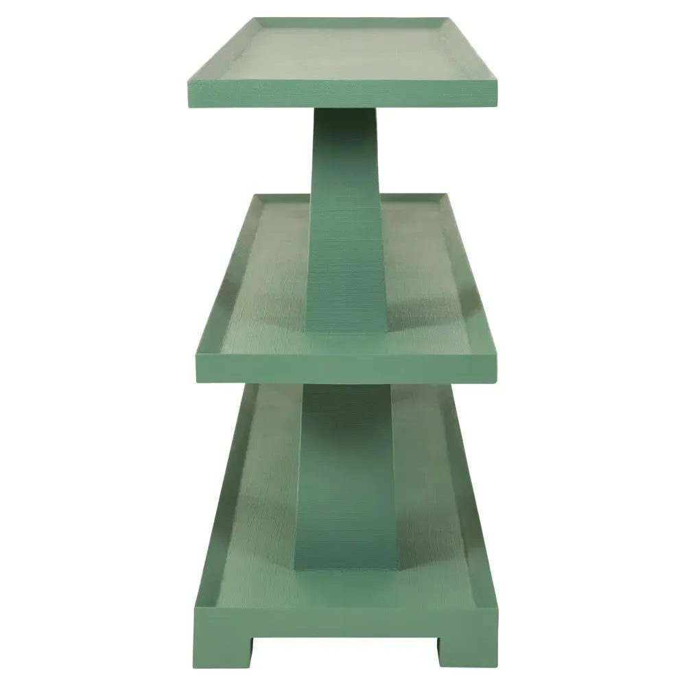 Lowen Console Table - Green, Linen