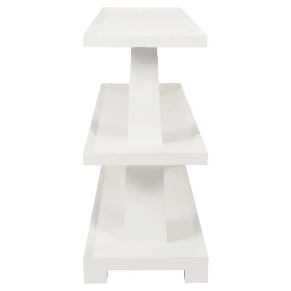 Lowen Console Table - White, Linen