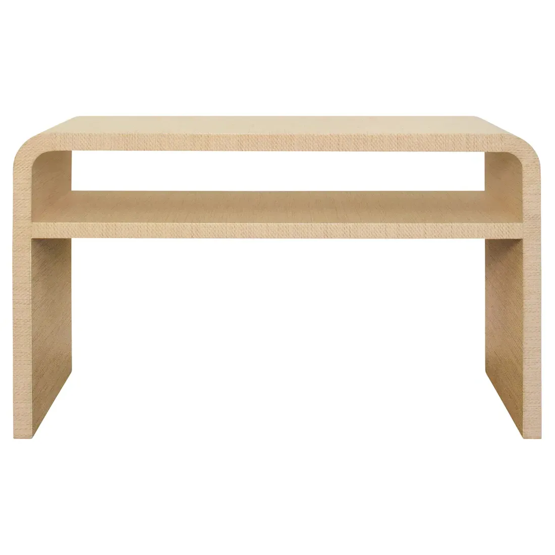 Marshall Rectangular Console Table - Natural, Grasscloth