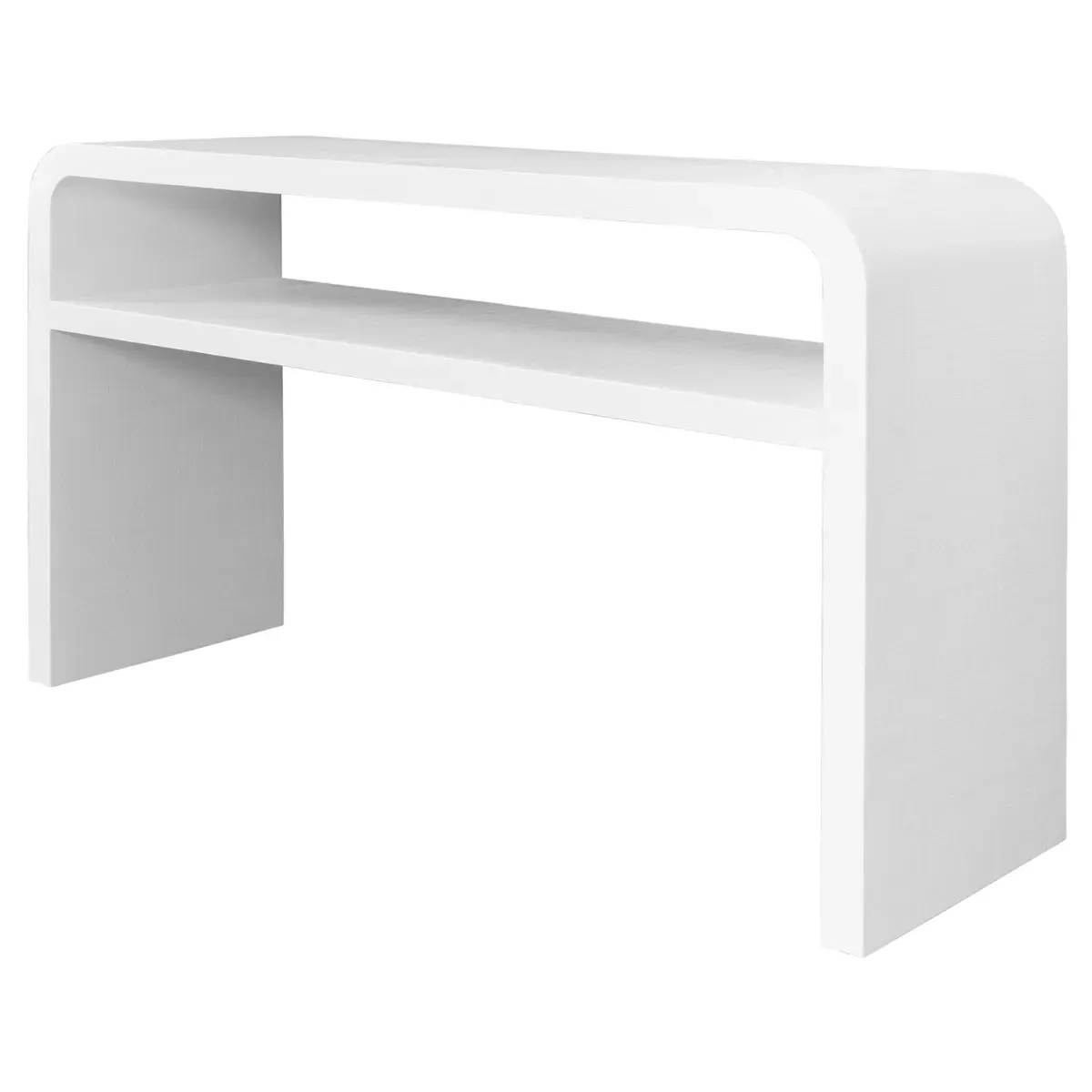 Marshall Rectangular Console Table - White, Linen