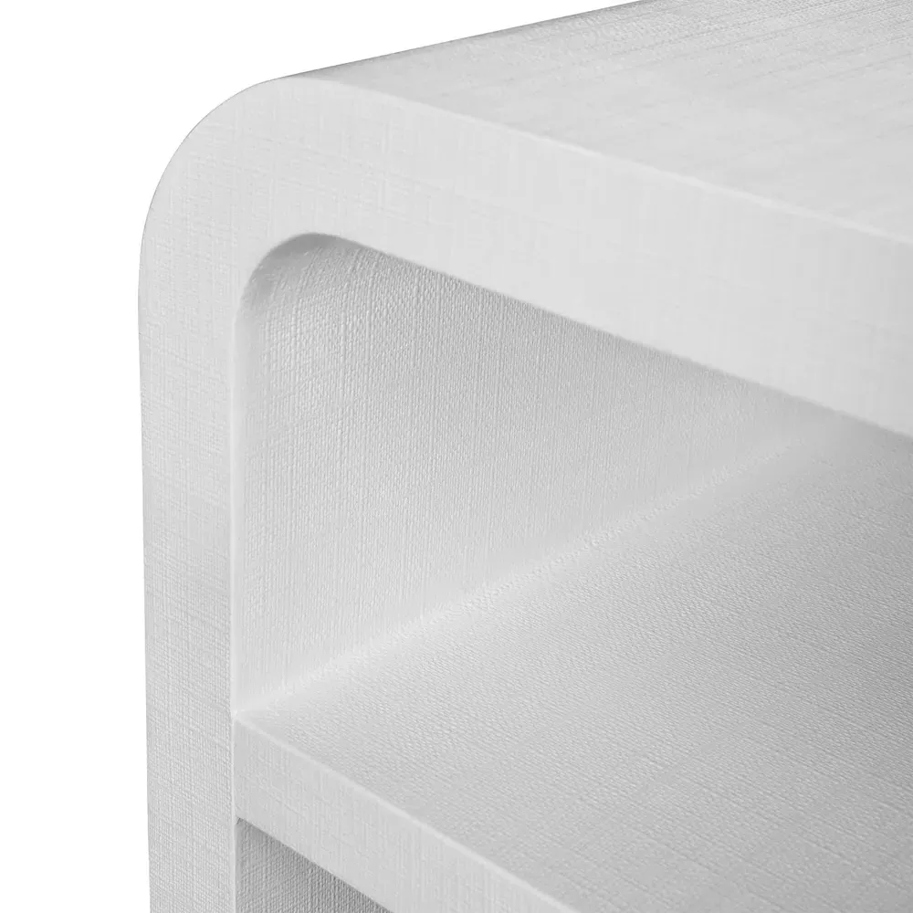 Marshall Rectangular Console Table - White, Linen