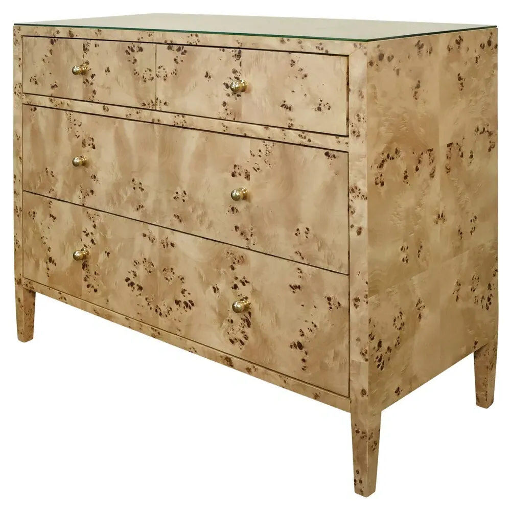 Michelle Dresser - Brown, Burl Wood