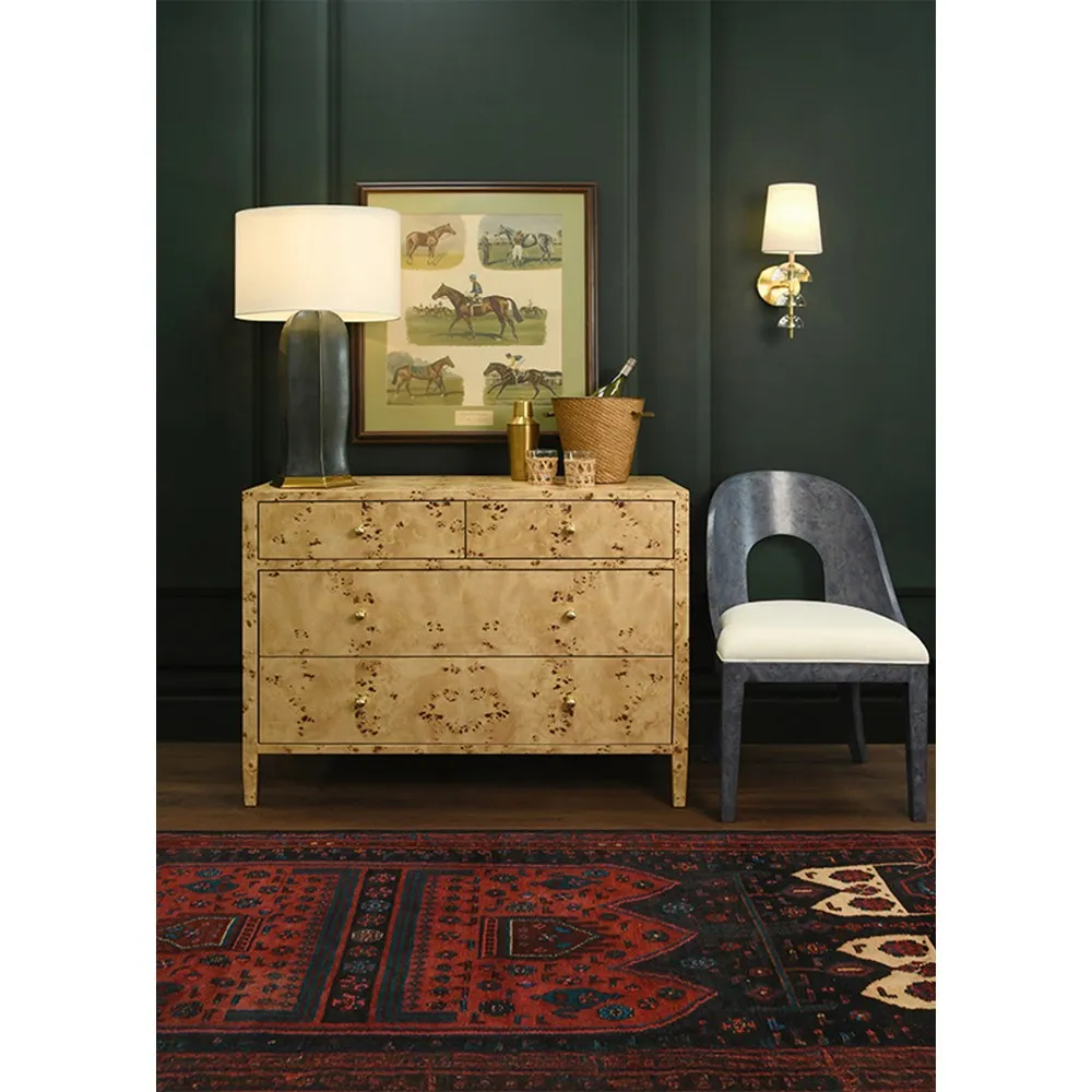 Michelle Dresser - Brown, Burl Wood