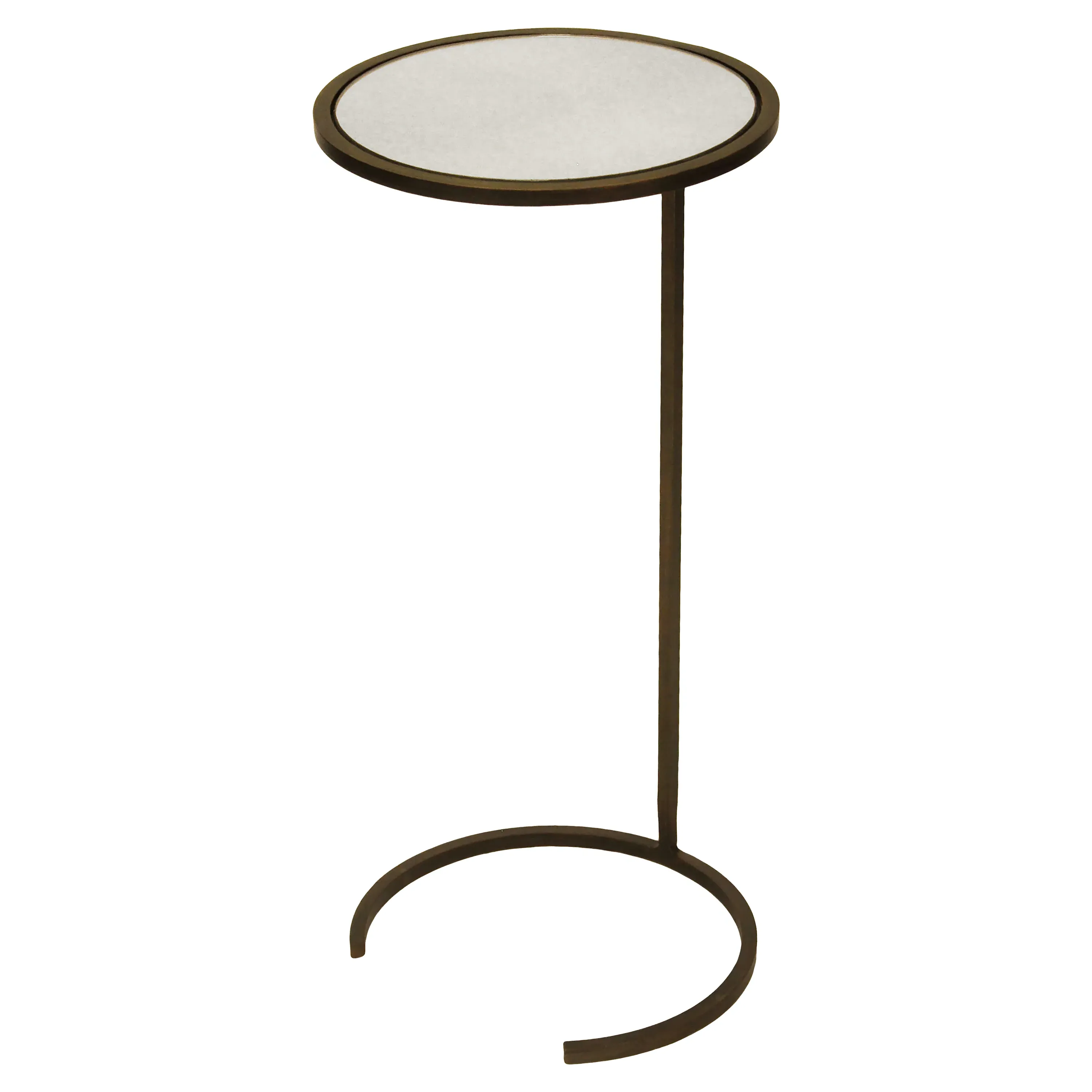 Monaco C Side Table with Mirror Top - Bronze, Metal image