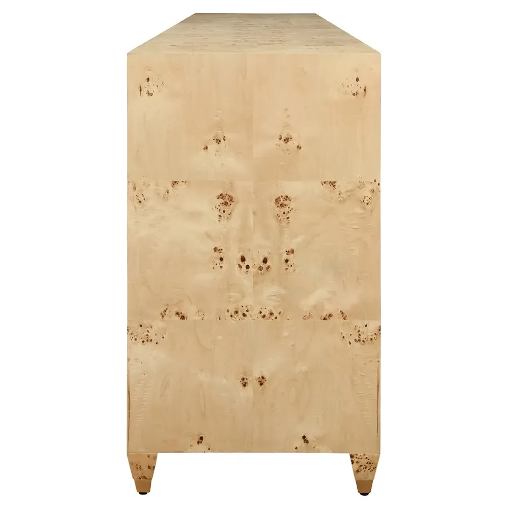 Mulligan Buffet - Brown, Burl Wood