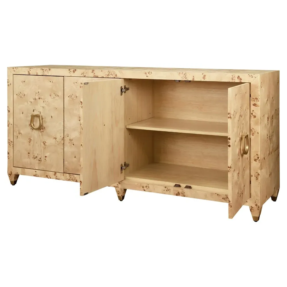 Mulligan Buffet - Brown, Burl Wood