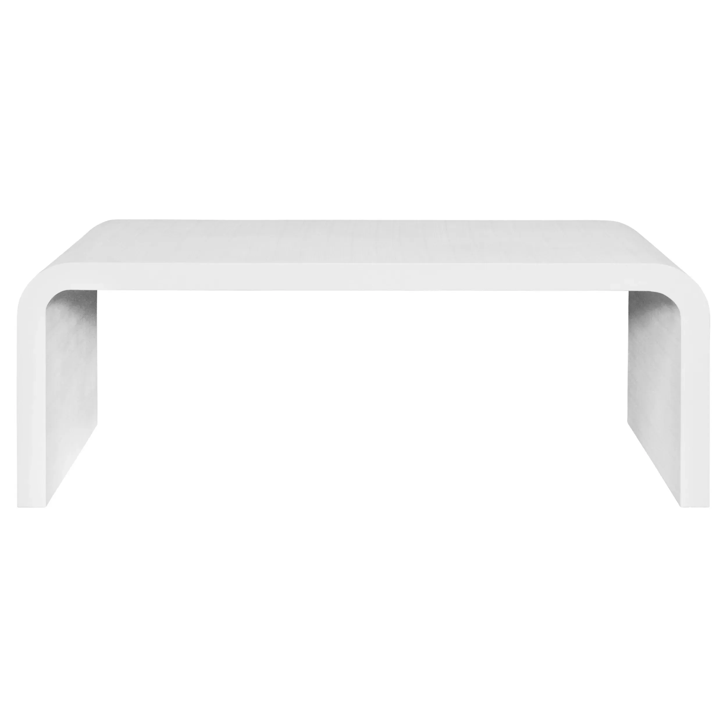 Newbury Rectangular Coffee Table - White, Linen