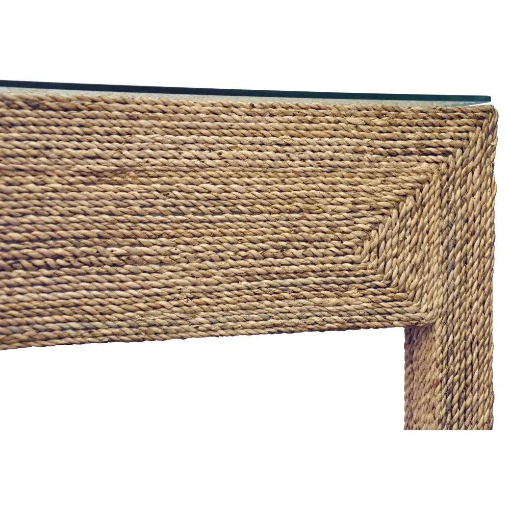 Noble Rectangular Desk - Brown, Rope