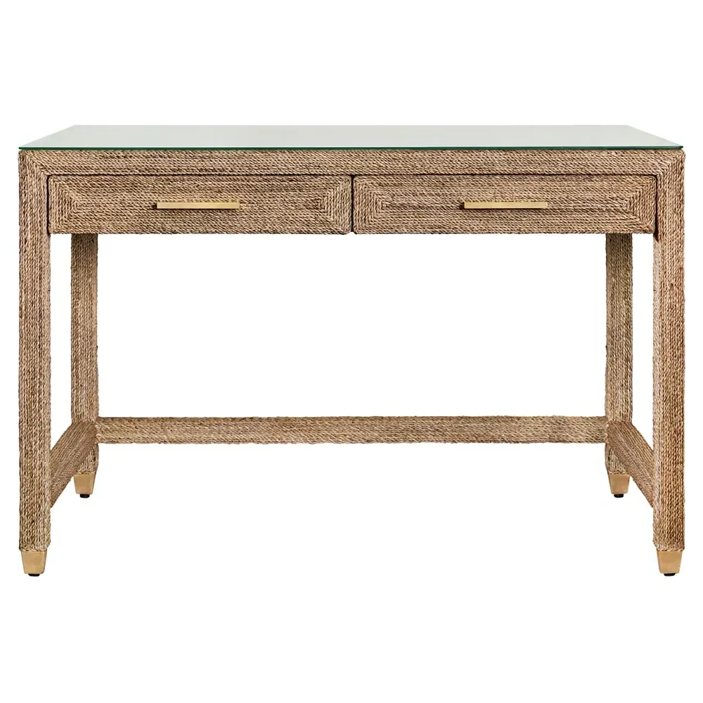 Noble Rectangular Desk - Brown, Rope image