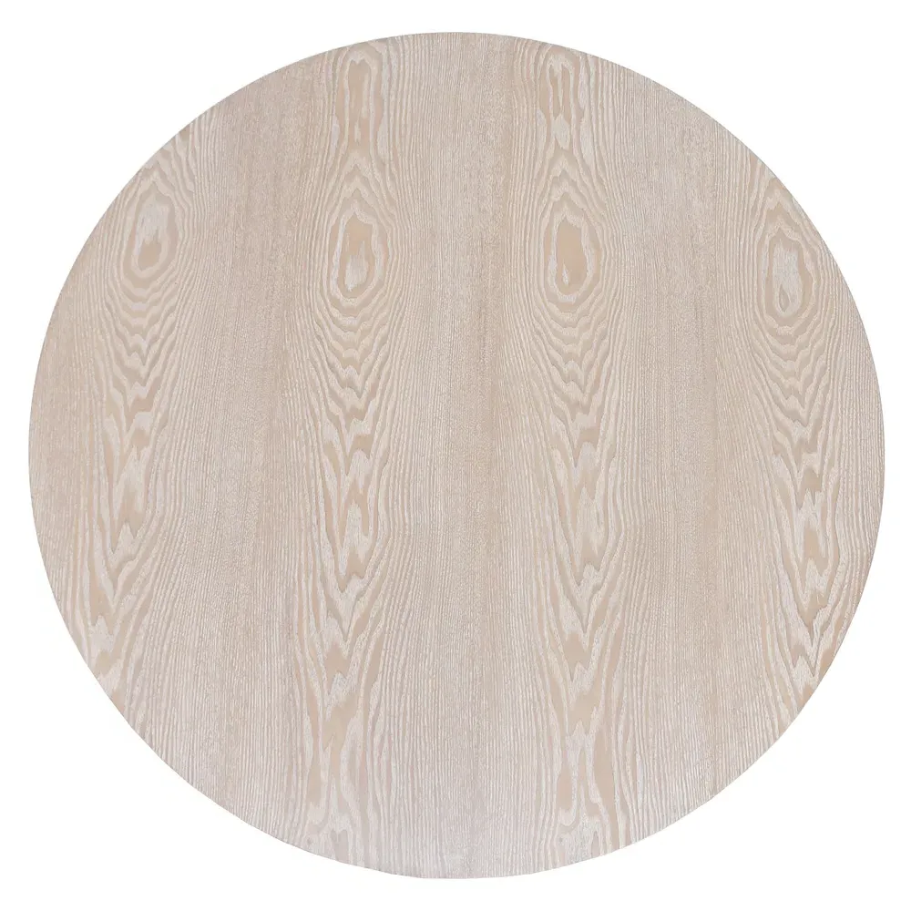 Oslo Round Drum Coffee Table - Light Brown, Oak