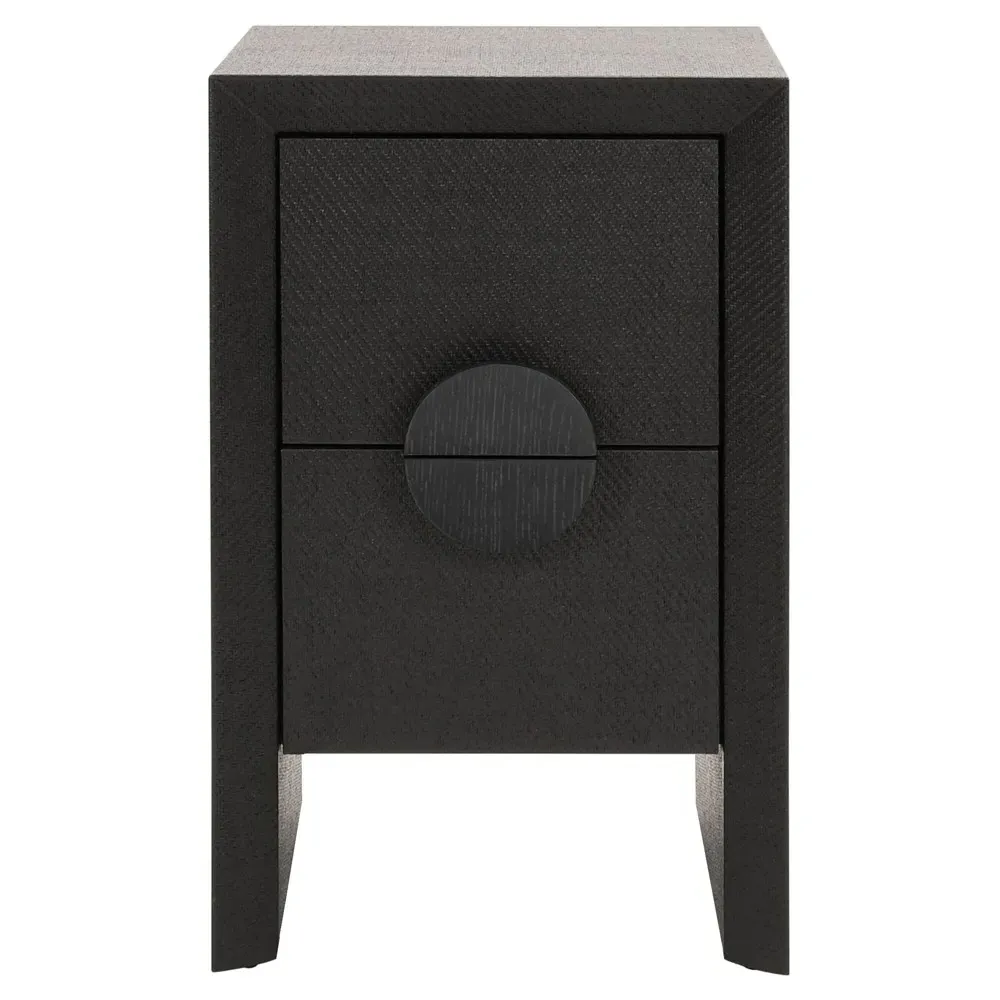 Parker Side Table - Black, Oak image