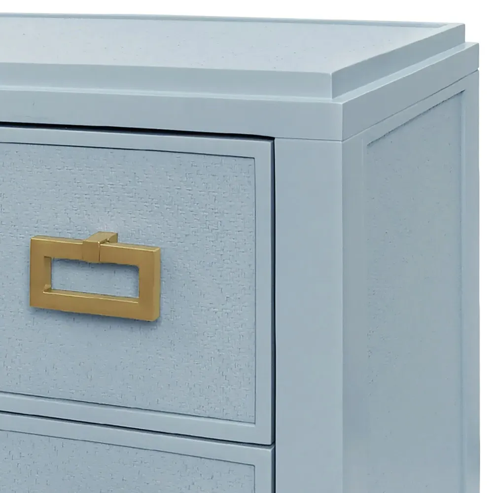 Radley Nightstand - Light Blue, Grasscloth