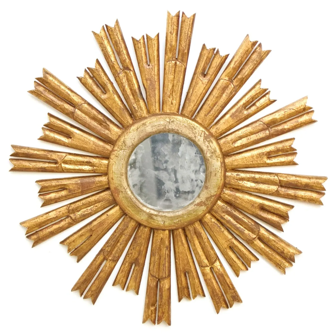 Rinaldo Starburst Wall Mirror - Gold, Wood image