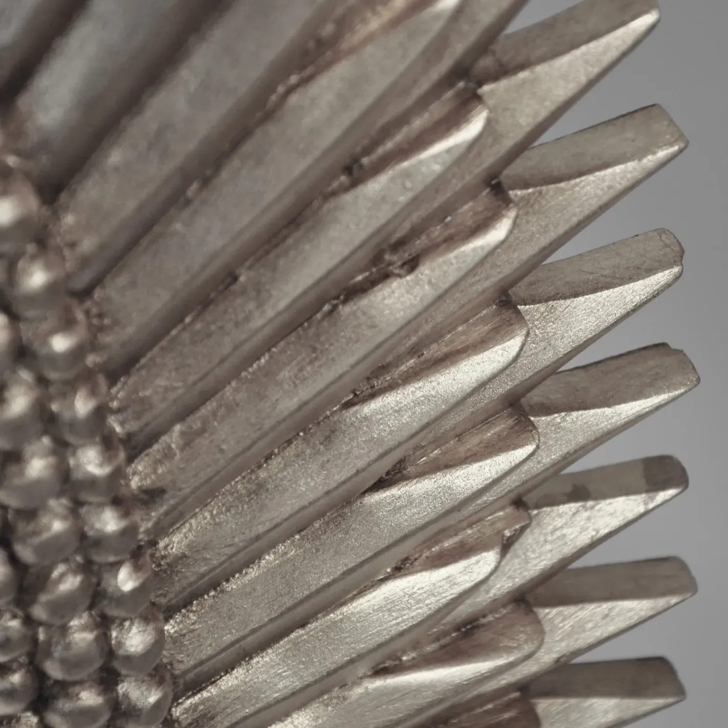 Rita Oval Starburst Wall Mirror - Silver, Wood