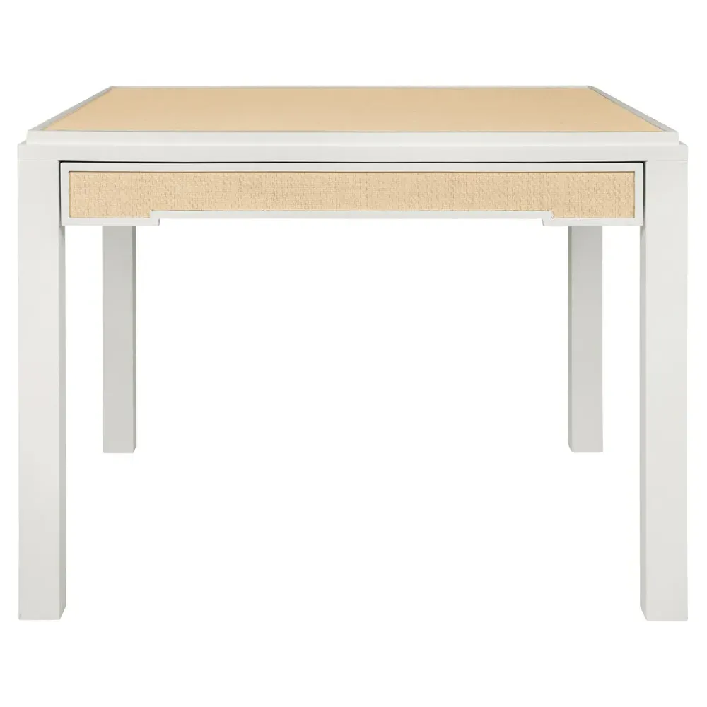 Robin Square Game Table - White, Lacquer Wood image