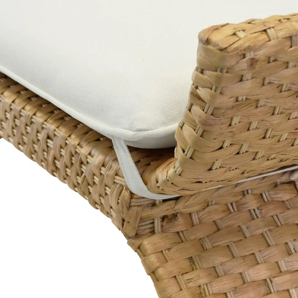 Sachi Bench - Cream, Water Hyacinth