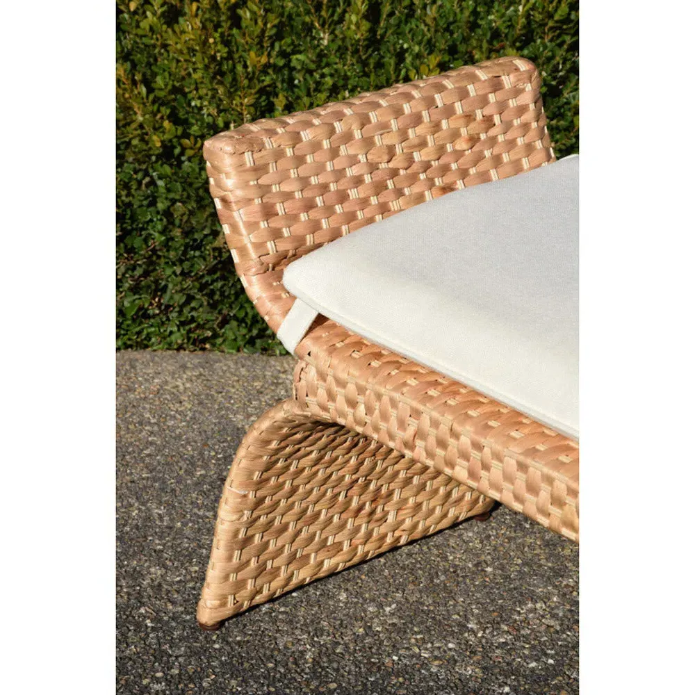 Sachi Bench - Cream, Water Hyacinth