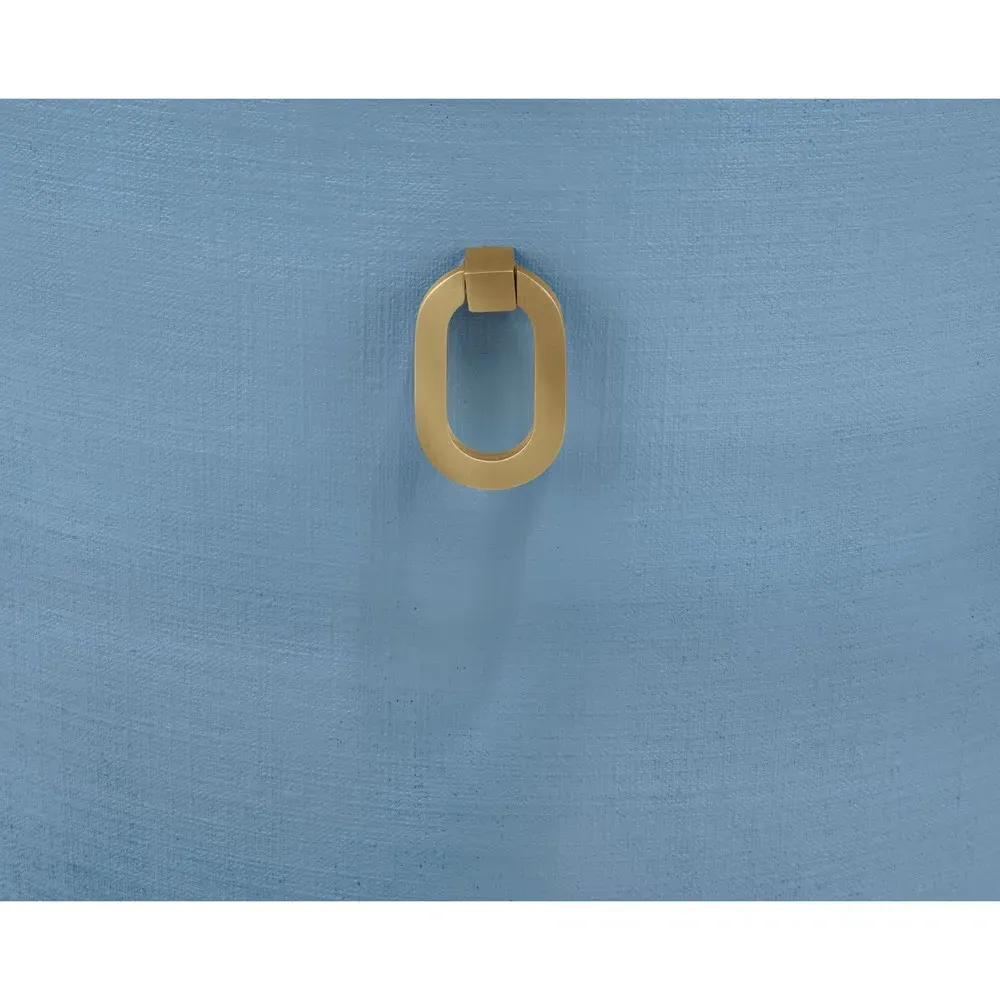 Sadie Dining Chair - Light Blue, Textured Linen