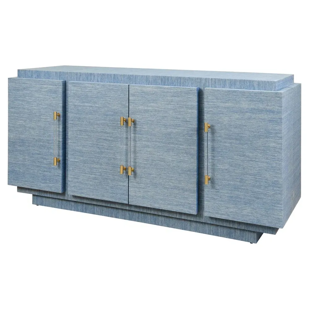 Steele Buffet - Blue, Grasscloth