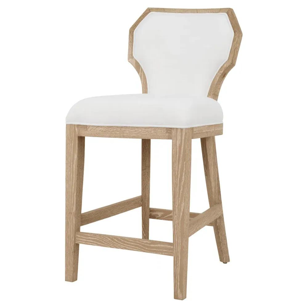 Tally Counter Stool - White, Oak