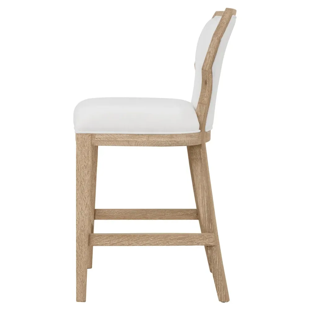 Tally Counter Stool - White, Oak