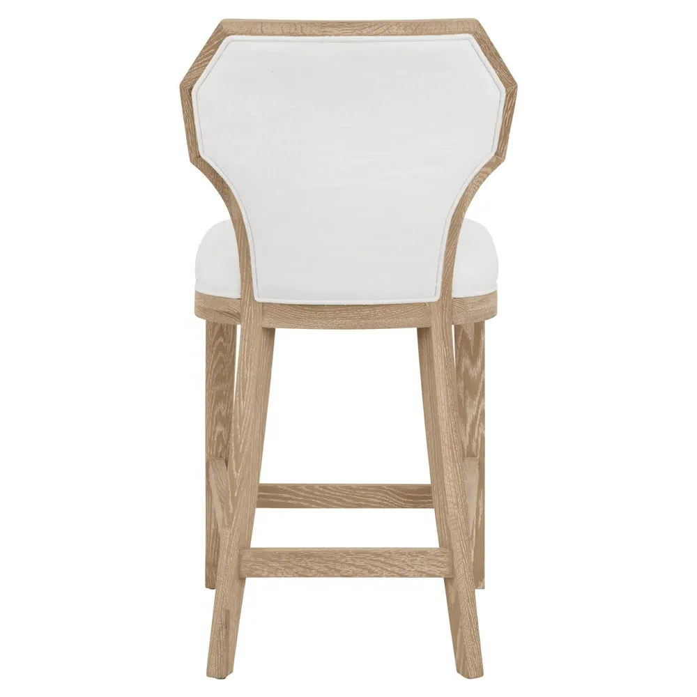 Tally Counter Stool - White, Oak
