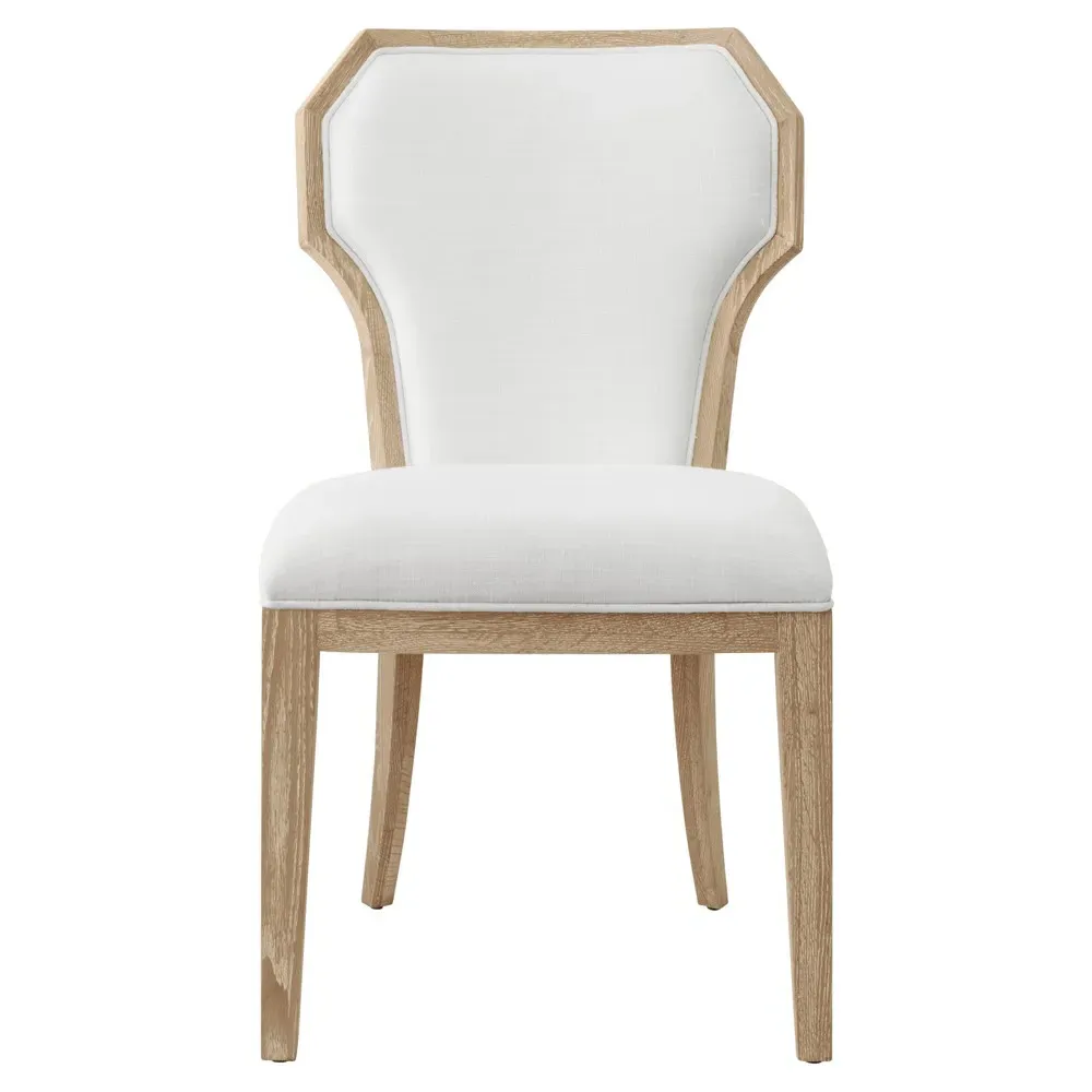 Tally Dining Chair - White, Oak image