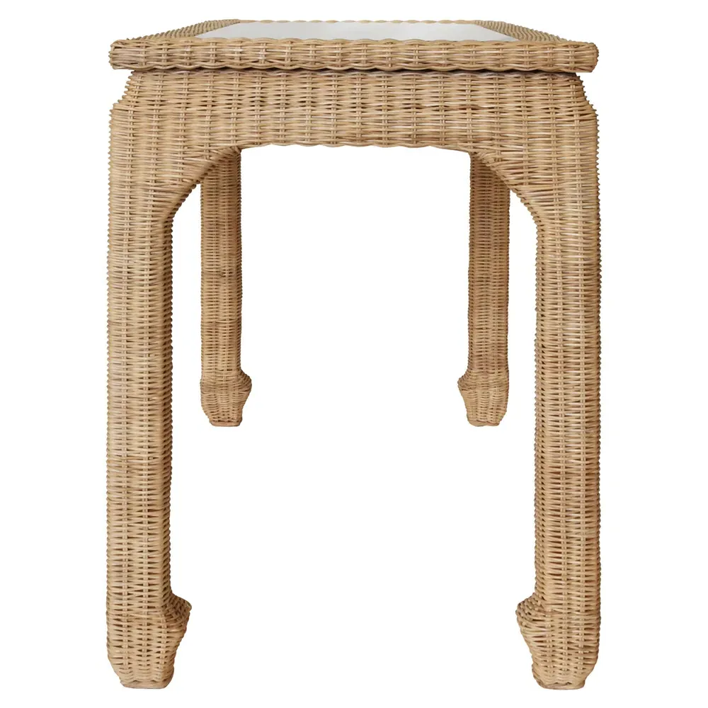 Verra Woven Rattan Desk - Natural